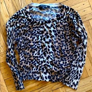 Forever 21 leopard blouse